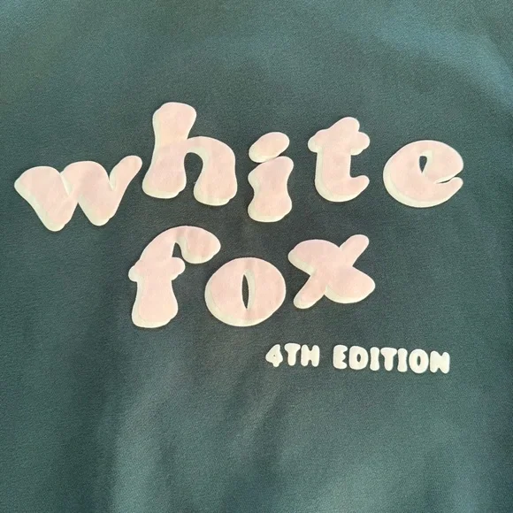 White Fox 4th Edition Oversized Hoodie in Clover Green (Rare) - Picture 4 of 7